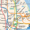 Difficile : Je suis à côté de la station City Hall (ligne jaune) et je souhaite aller visiter le Brooklyn Bridge. Que dois-je faire pour y aller le plus vite possible ? Bonne chance !