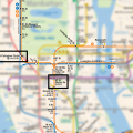 Je souhaite me rendre de Bryant park à Columbus Circle ? Indiquez moi UNE ligne que je peux utiliser
