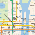 Difficile : Je souhaite me rendre sans changement un dimanche de Astoria Blvd à 57st/7Av sur la ligne jaune, indiquez moi UNE ligne que je peux emprunter